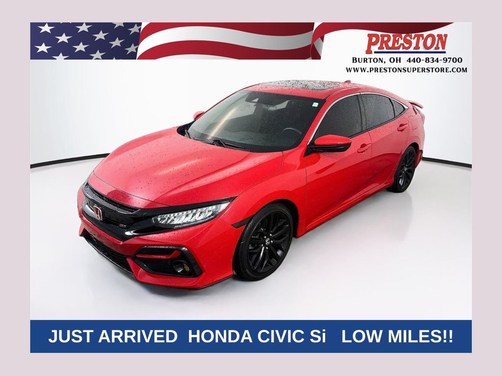 Rallye Red 2020 Honda Civic Sedan Front-Wheel Drive 6-Speed Manual