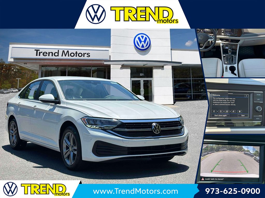Opal White 2023 Volkswagen Jetta 1.5T SE FWD Sedan Front-Wheel Drive 8-Speed Automatic