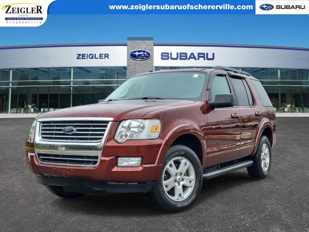 Red 2010 Ford Explorer XLT 4WD SUV / Crossover Four-Wheel Drive 5-Speed Automatic