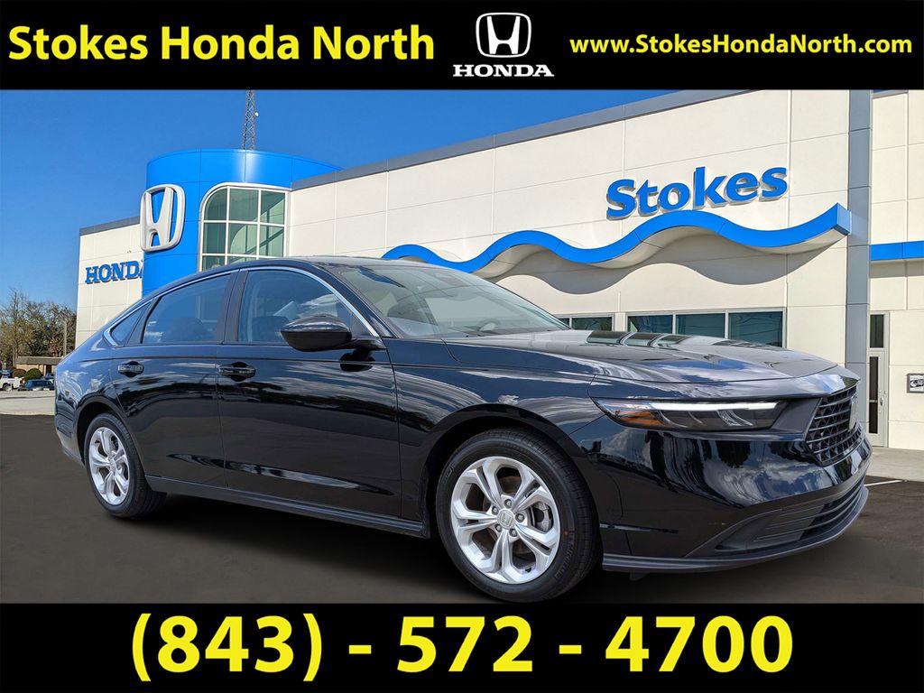 2025 Honda Accord LX Black at Stokes Honda North
