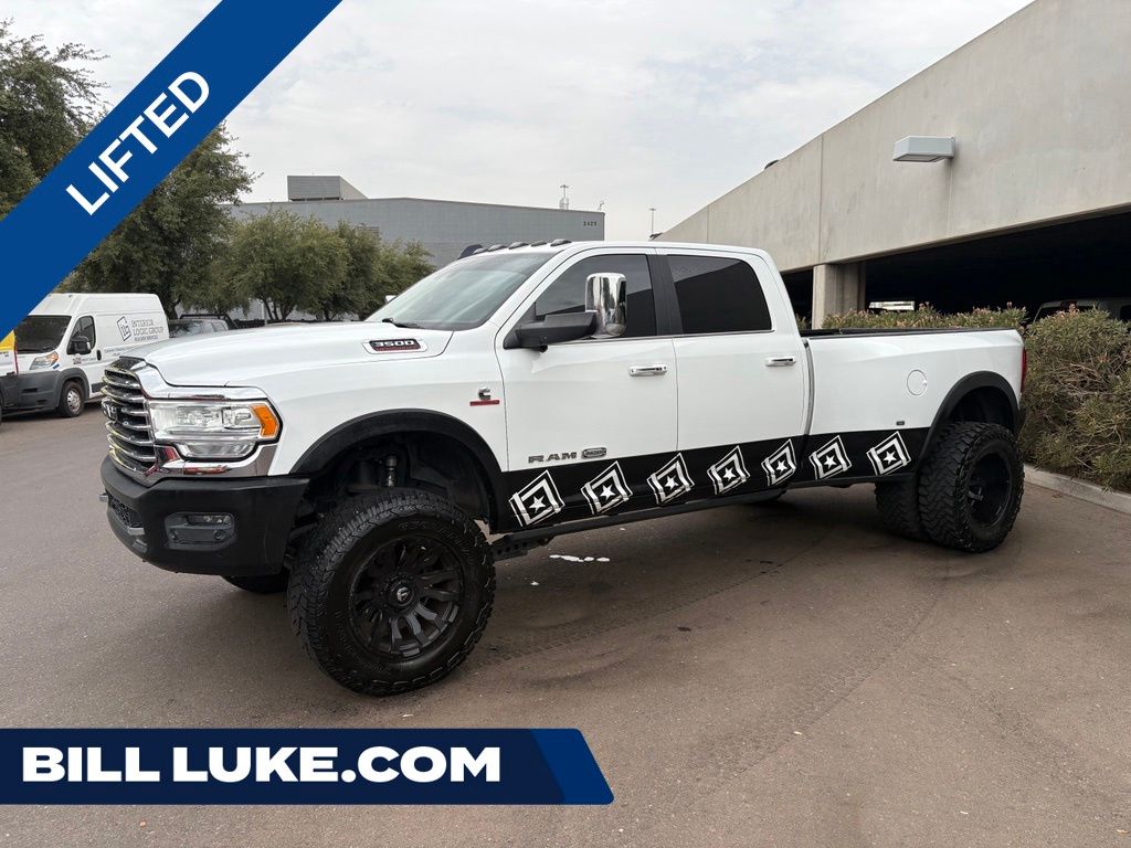 Bright White Clearcoat 2019 RAM 3500 Pickup Truck Four-Wheel Drive 6-Speed Automatic