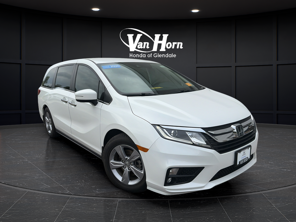 White 2020 Honda Odyssey EX FWD Minivan Front-Wheel Drive Automatic