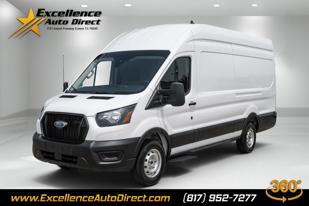 Oxford White 2025 Ford Transit Cargo 350 HD 9950 GVWR High Roof Extended LB DRW AWD Van All-Wheel Drive