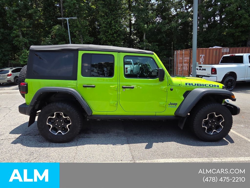 Used 2021 Green Jeep Unlimited Rubicon 4xe image 14
