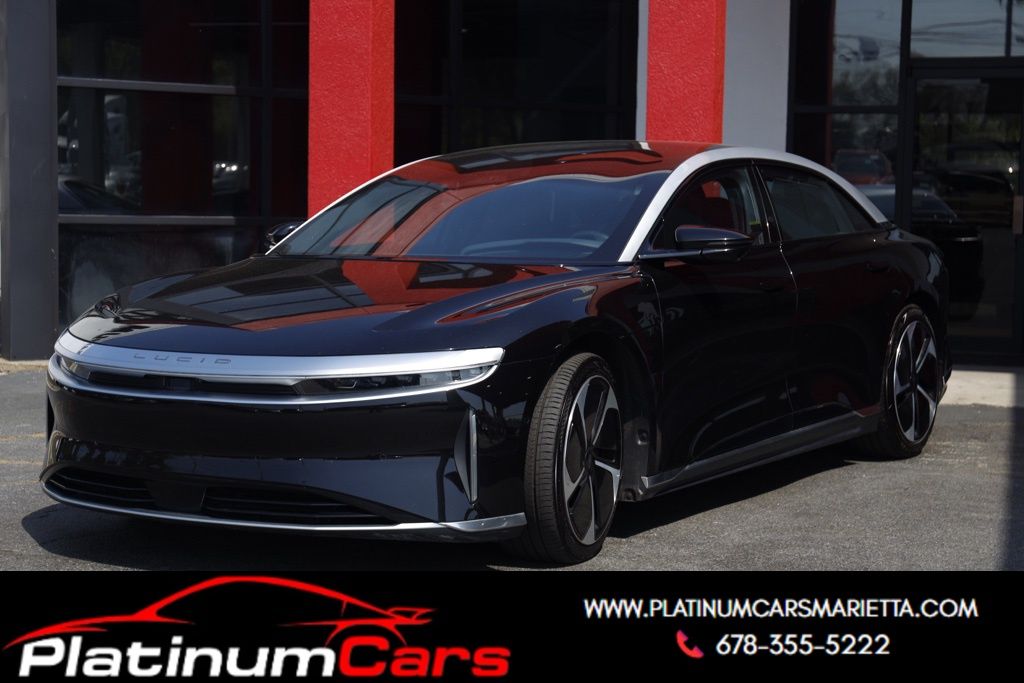 Infinite Black Metallic 2023 Lucid Air Touring AWD Sedan All-Wheel Drive 1-Speed Automatic