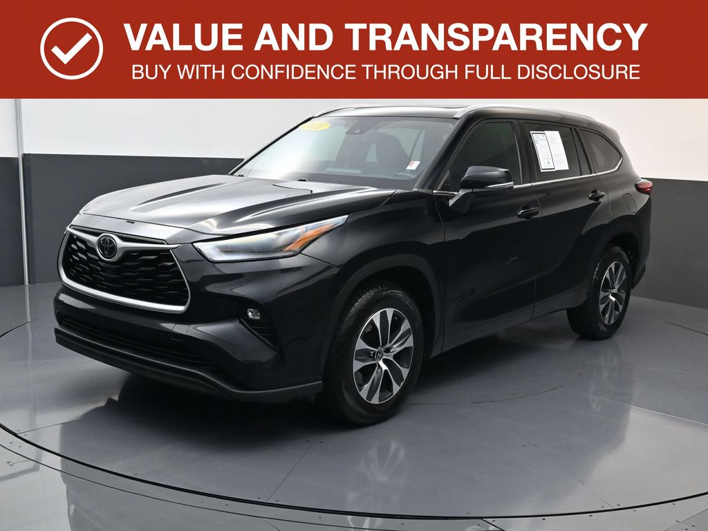 Midnight Black Metallic 2021 Toyota Highlander SUV / Crossover Front-Wheel Drive 8-Speed Automatic