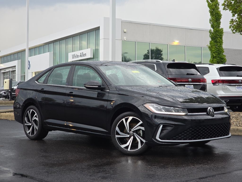 Deep Black 2025 Volkswagen Jetta Sedan Front-Wheel Drive 8-Speed Automatic