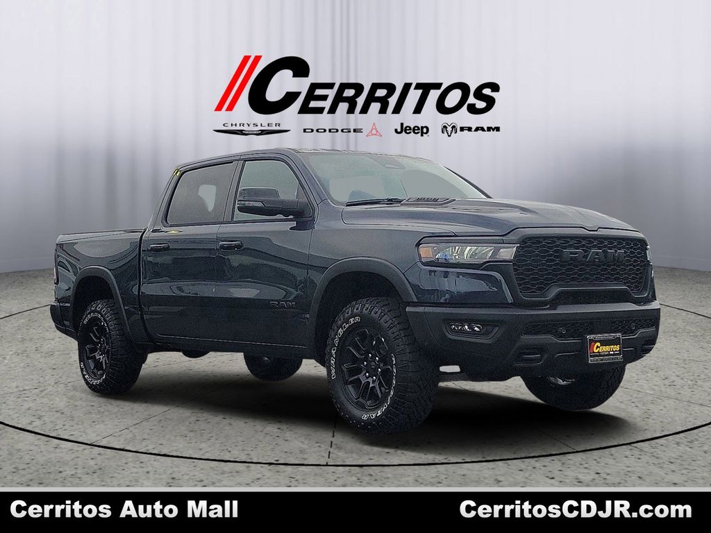 Forged Blue Metallic 2026 RAM 1500 Rebel Crew Cab 4WD Pickup Truck Four-Wheel Drive 8-Speed Automatic