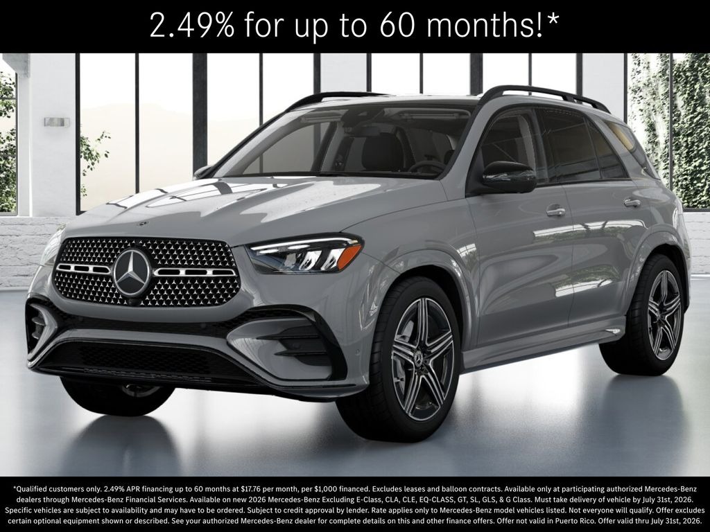 Gray (MANUFAKTUR Alpine Grey) 2026 Mercedes-Benz GLE SUV / Crossover All-Wheel Drive 9-Speed Automatic