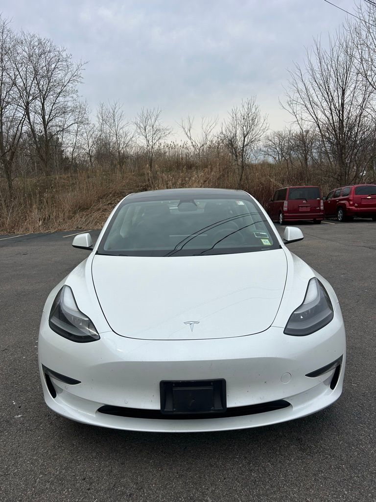 White 2021 Tesla Model 3 Long Range AWD Sedan All-Wheel Drive 1-Speed Automatic