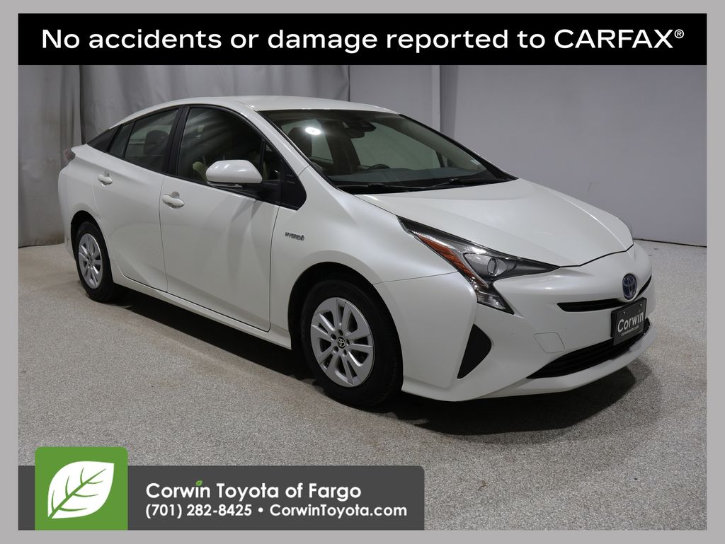 White (Blizzard Pearl) 2017 Toyota Prius Two FWD Hatchback Front-Wheel Drive Continuously Variable Transmission