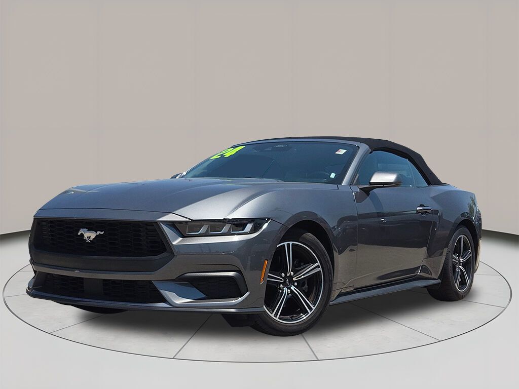 Gray Metallic 2024 Ford Mustang Convertible Rear-Wheel Drive Automatic