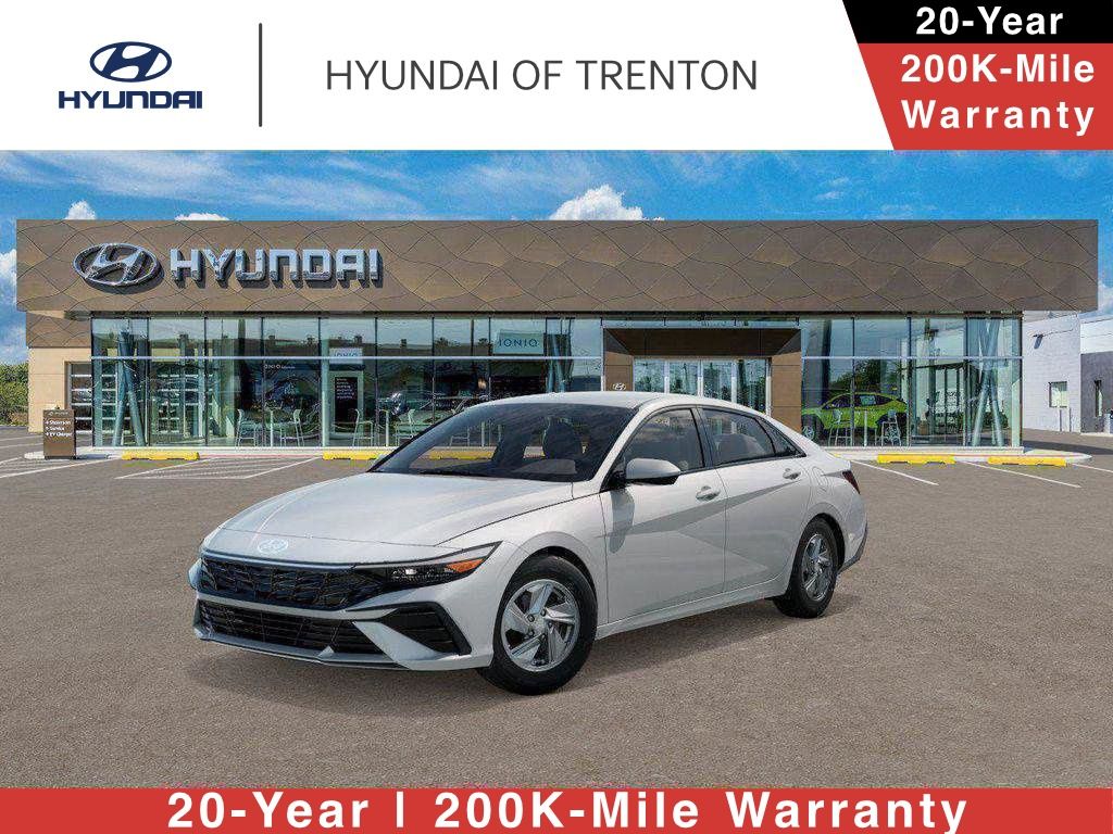 Serenity White 2026 Hyundai Elantra Sedan Front-Wheel Drive Continuously Variable Transmission