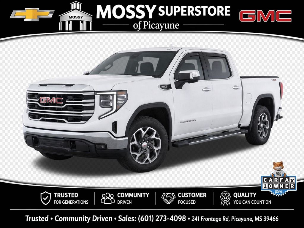 Summit White 2023 GMC Sierra 1500 Pickup Truck Four-Wheel Drive Automatic