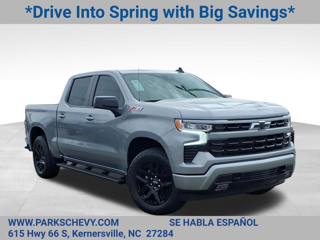 Sterling Gray Metallic 2026 Chevrolet Silverado 1500 RST Crew Cab 4WD Pickup Truck Four-Wheel Drive Automatic