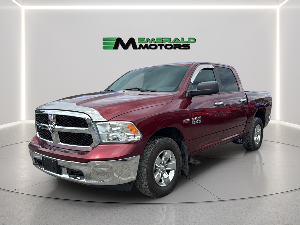 Delmonico Red Pearlcoat 2018 RAM 1500 SLT Crew Cab 4WD Pickup Truck Four-Wheel Drive 8-Speed Automatic