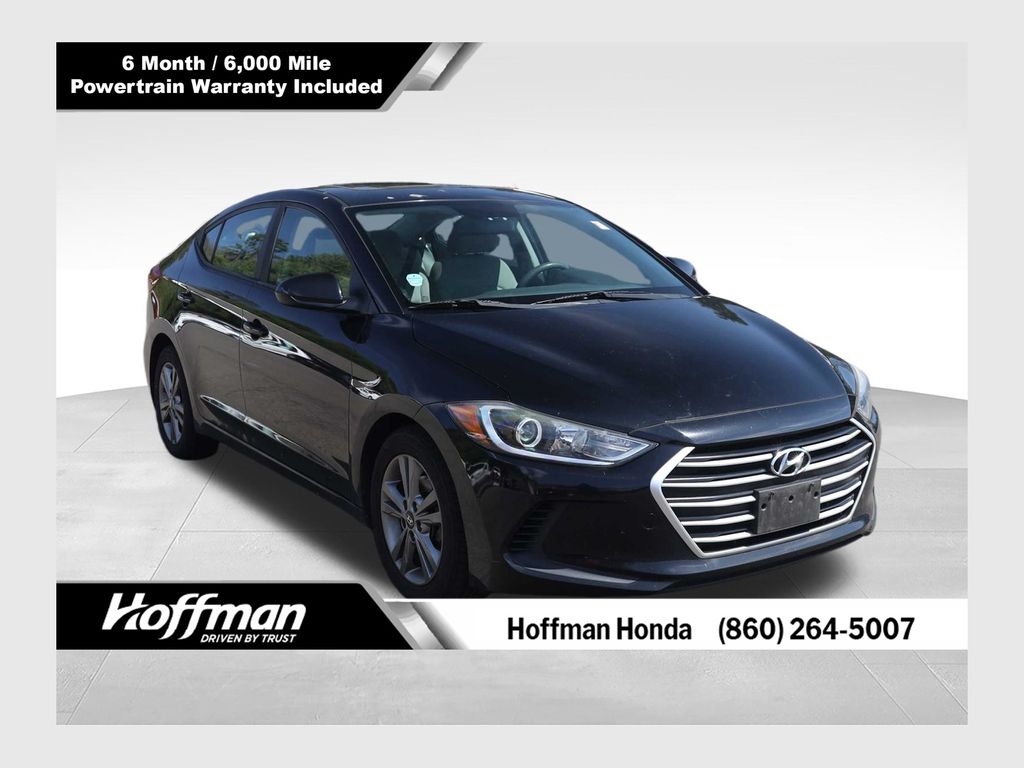 Black Noir Pearl 2017 Hyundai Elantra SE FWD Sedan Front-Wheel Drive 6-Speed Automatic