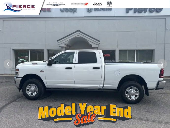 Bright White Clearcoat 2025 RAM 3500 Tradesman Crew Cab 4WD Pickup Truck Four-Wheel Drive 8-Speed Automatic