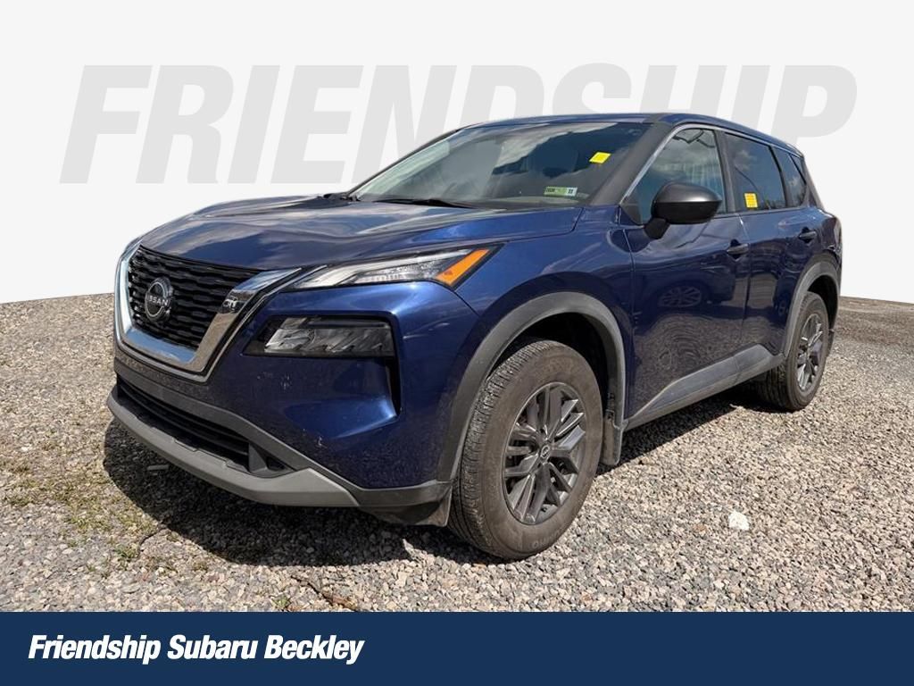 Caspian Blue Metallic 2023 Nissan Rogue S AWD SUV / Crossover All-Wheel Drive Continuously Variable Transmission