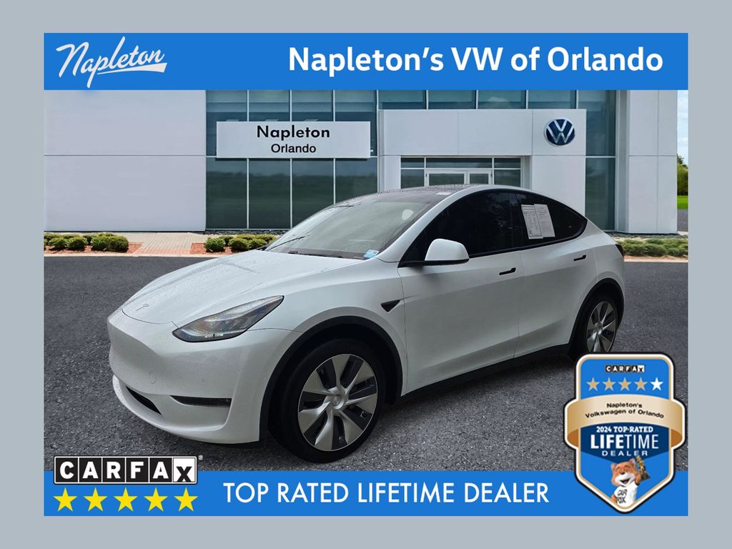 White 2020 Tesla Model Y Long Range AWD SUV / Crossover All-Wheel Drive 1-Speed Automatic