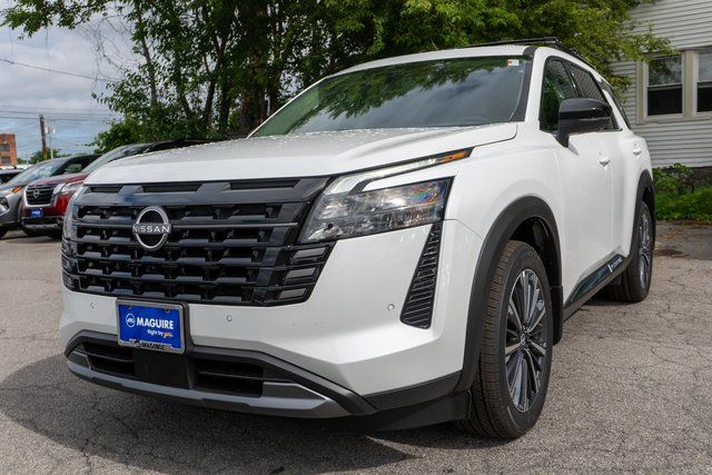 2026 Nissan Pathfinder Platinum White at John Sisson Motors