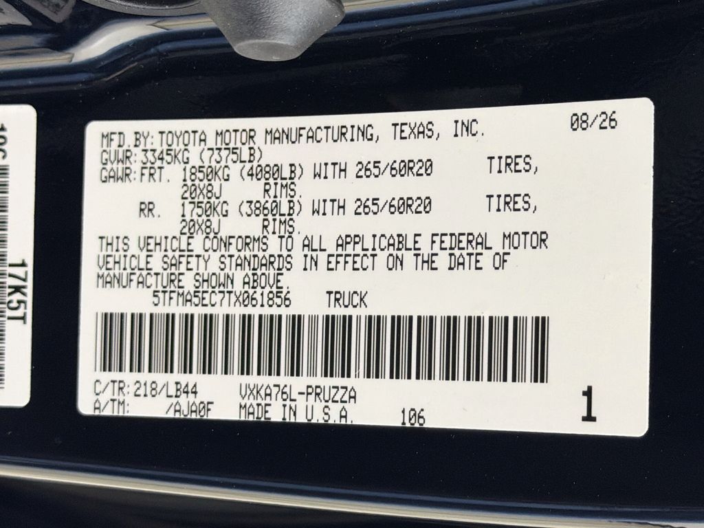 New 2026 Toyota Tundra Truck