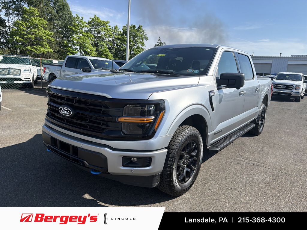 Silver Metallic 2024 Ford F-150 Pickup Truck Four-Wheel Drive Automatic