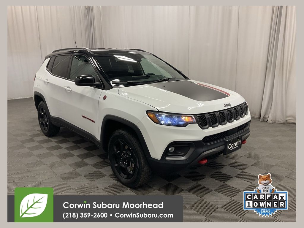 Bright White Clearcoat 2024 Jeep Compass Trailhawk 4WD SUV / Crossover Four-Wheel Drive 8-Speed Automatic