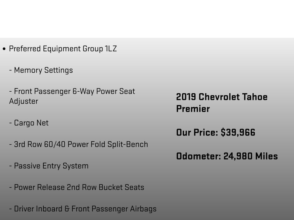 2019 Chevrolet Tahoe Premier Red at John Sisson Motors