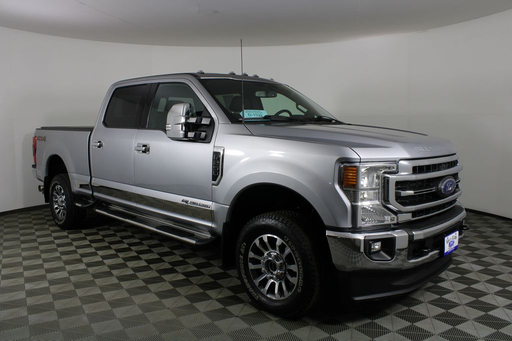 Silver Metallic 2022 Ford F-250 Super Duty Pickup Truck Four-Wheel Drive Automatic