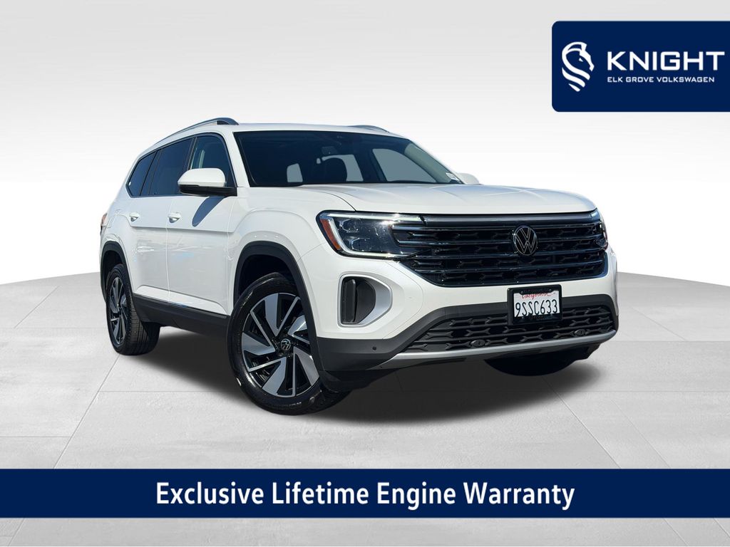Opal White 2025 Volkswagen Atlas SUV / Crossover All-Wheel Drive 8-Speed Automatic