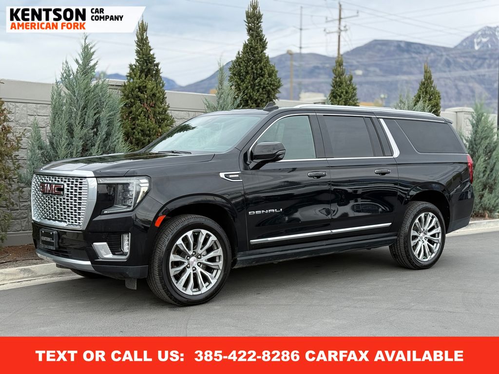 Onyx Black 2022 GMC Yukon XL Denali 4WD SUV / Crossover Four-Wheel Drive