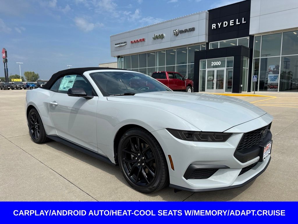 Avalanche Gray 2026 Ford Mustang Convertible Rear-Wheel Drive Automatic