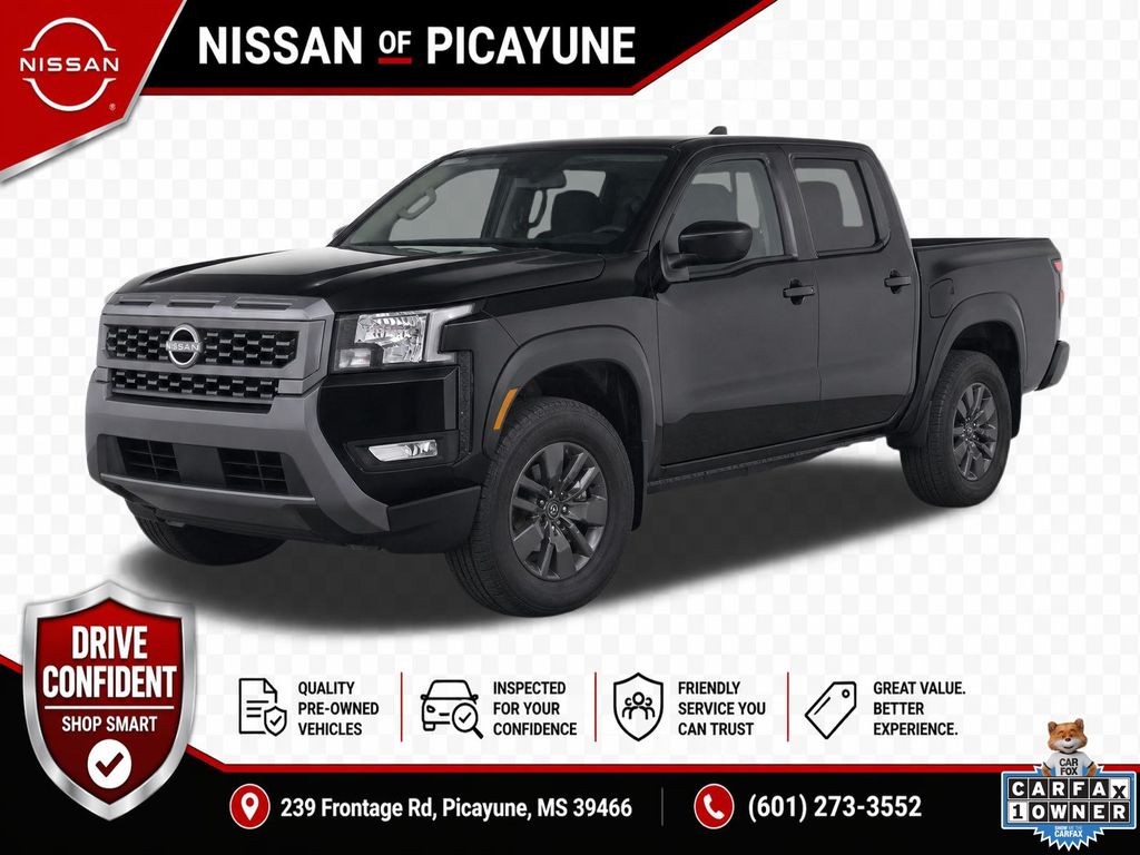 Super Black 2025 Nissan Frontier Pickup Truck 4X2 9-Speed Automatic Overdrive
