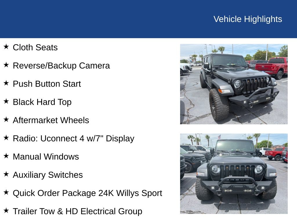 2022 Jeep Wrangler Unlimited Willys Sport 4x4