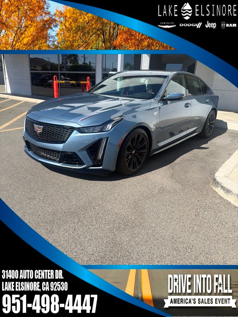 Gray (Midnight Steel Metallic) 2024 Cadillac CT5-V Blackwing Sedan Rear-Wheel Drive Automatic