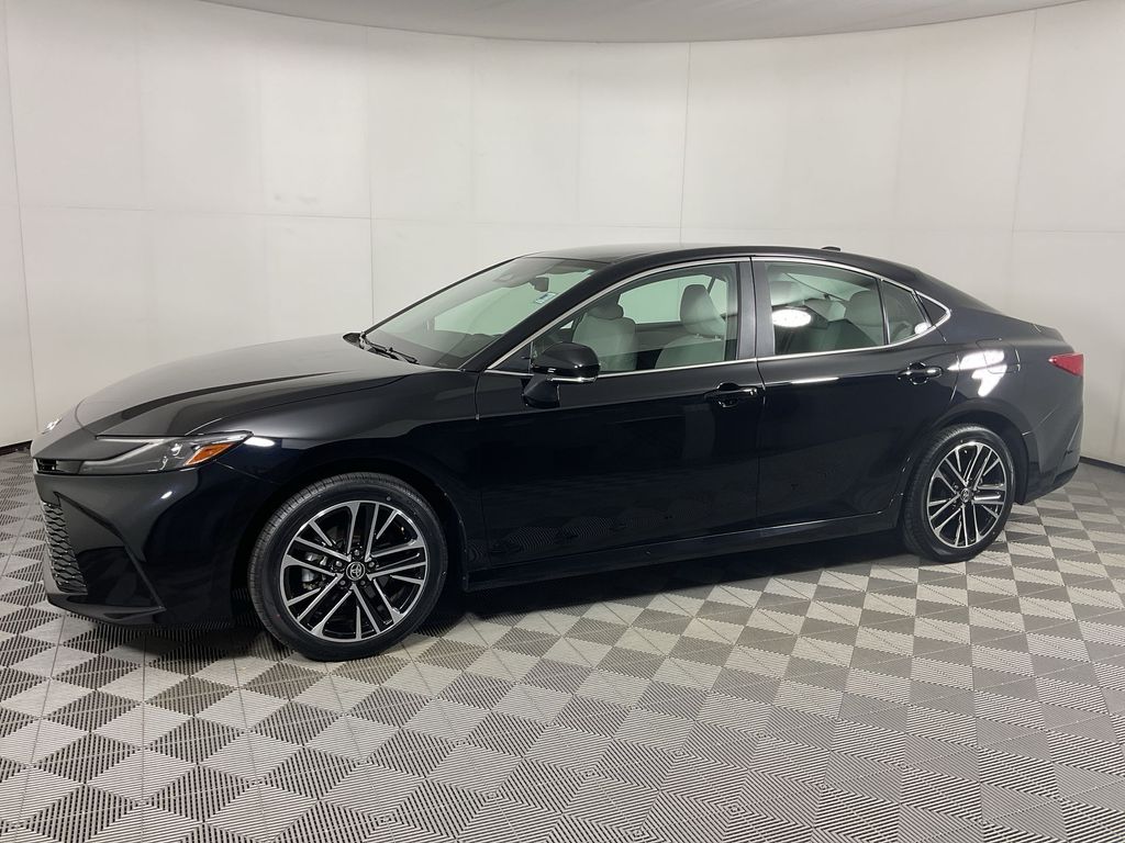 Midnight Black Metallic 2025 Toyota Camry XLE AWD Sedan All-Wheel Drive Continuously Variable Transmission