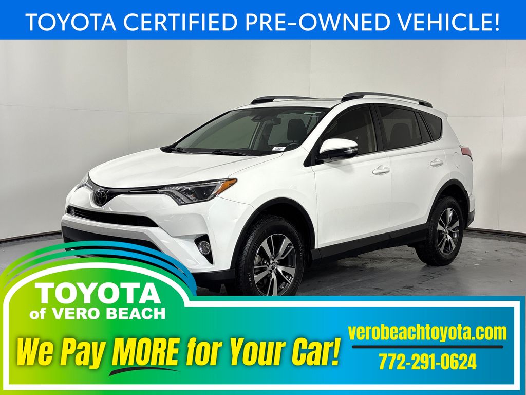 Super White 2018 Toyota RAV4 XLE SUV / Crossover Front-Wheel Drive 6-Speed Automatic
