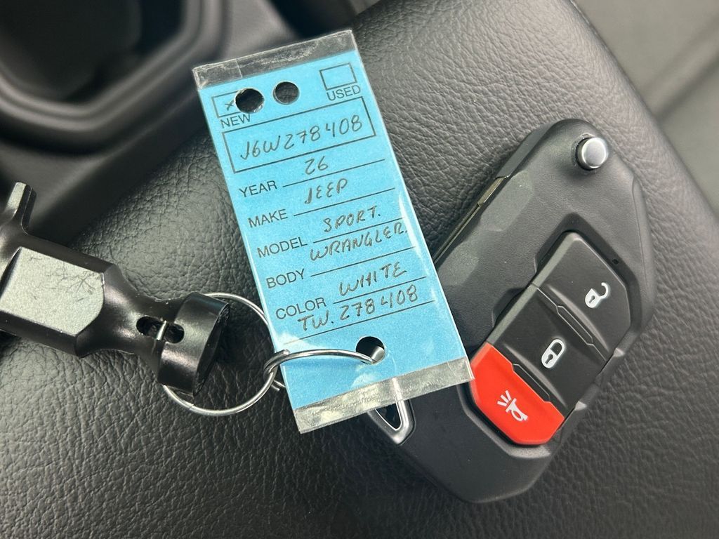 New 2026 Bright White Clearcoat Jeep Sport image 30