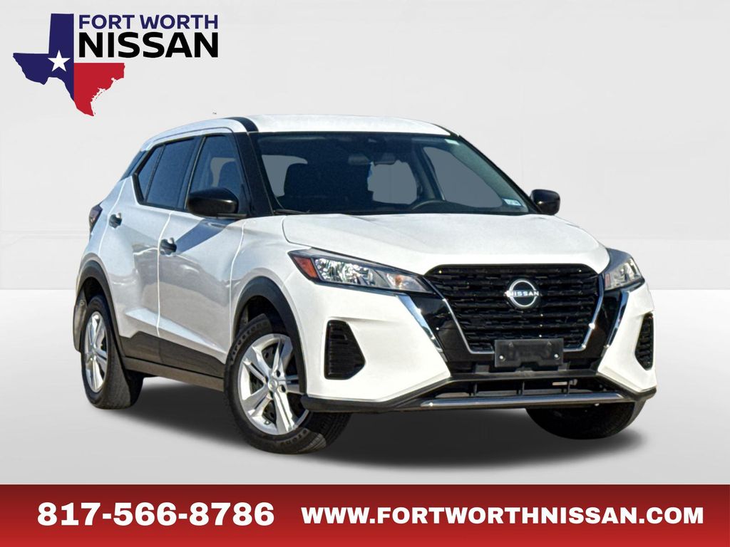 White (Fresh Powder) 2024 Nissan Kicks S FWD SUV / Crossover Front-Wheel Drive Continuously Variable Transmission