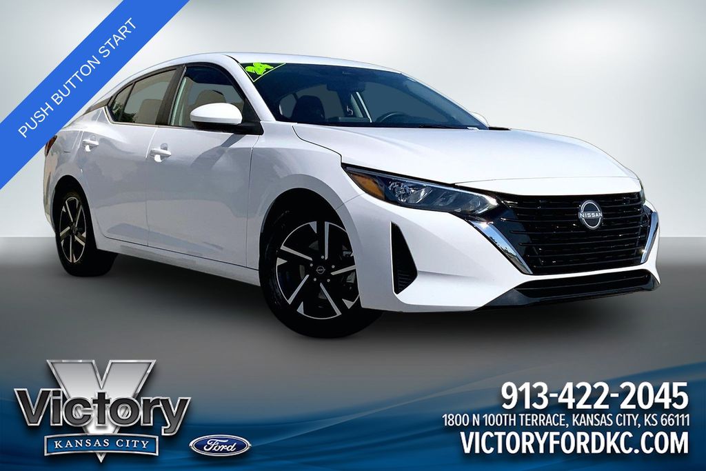 White (Fresh Powder) 2024 Nissan Sentra Sedan Front-Wheel Drive Continuously Variable Transmission