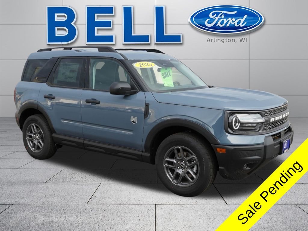 Blue (Azure Gray Metallic Tri-Coat) 2025 Ford Bronco Sport SUV / Crossover All-Wheel Drive 8-Speed Automatic