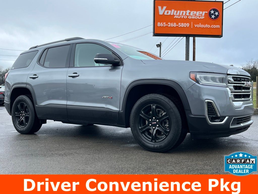Gray (Satin Steel Metallic) 2021 GMC Acadia AT4 AWD SUV / Crossover Four-Wheel Drive 9-Speed Automatic