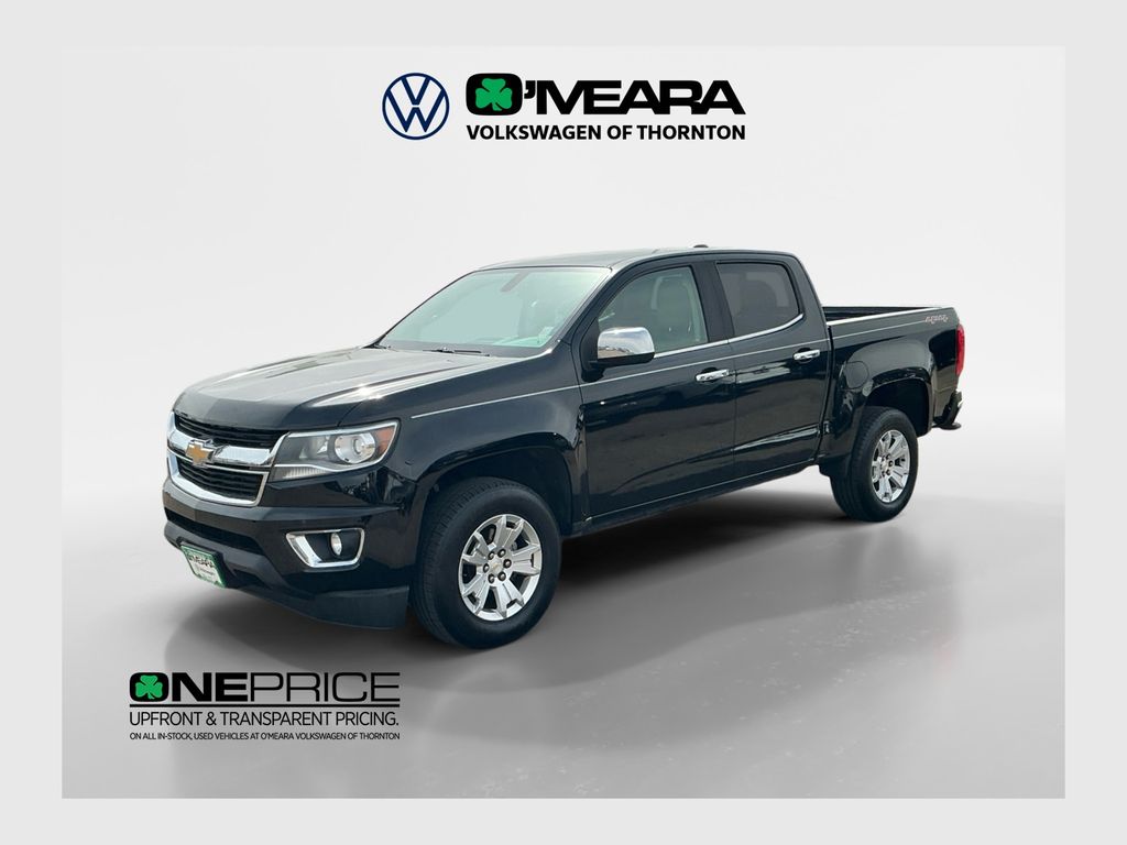 Black 2018 Chevrolet Colorado LT Crew Cab 4WD Pickup Truck Four-Wheel Drive 8-Speed Automatic