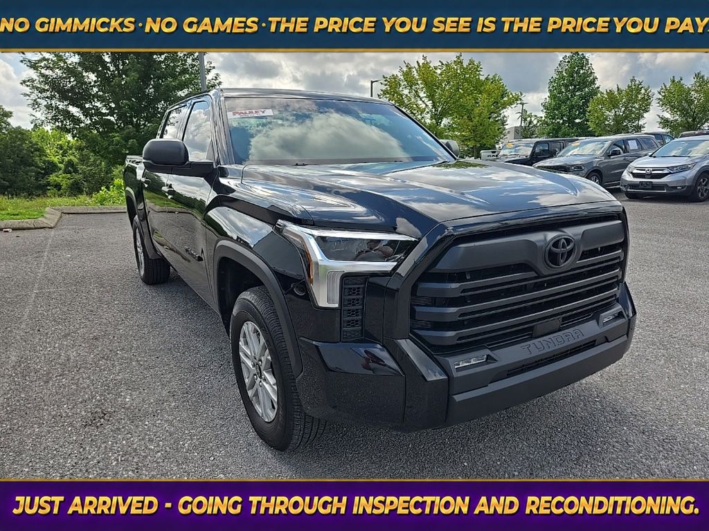 Midnight Black Metallic 2025 Toyota Tundra Pickup Truck Four-Wheel Drive Automatic