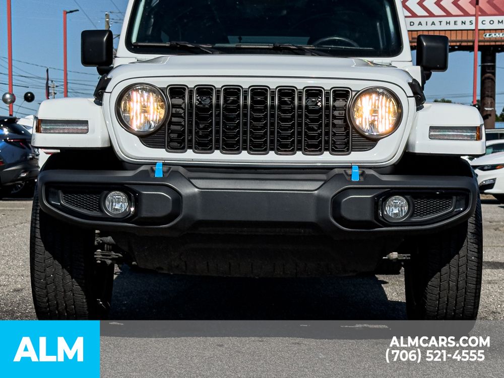 Used 2024 Bright White Clearcoat Jeep Sport S 4xe image 9