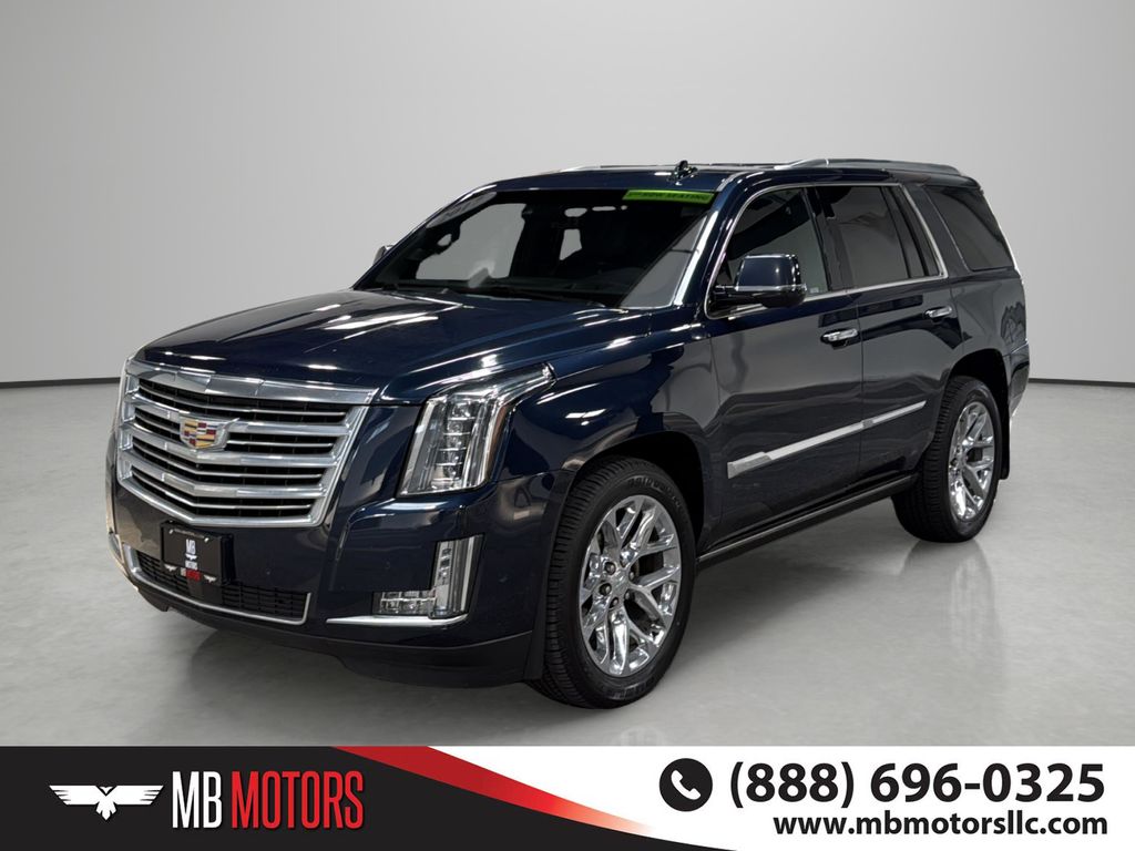 Blue 2017 Cadillac Escalade Platinum 4WD SUV / Crossover Four-Wheel Drive 8-Speed Automatic