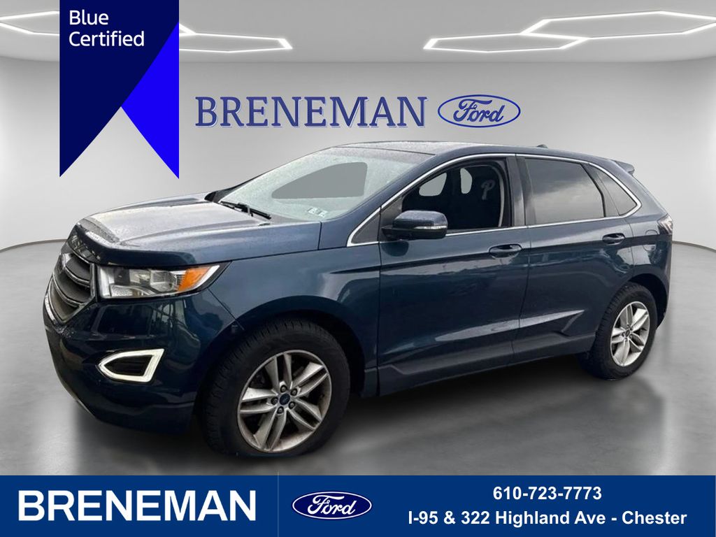 Blue 2017 Ford Edge SUV / Crossover All-Wheel Drive 6-Speed Automatic
