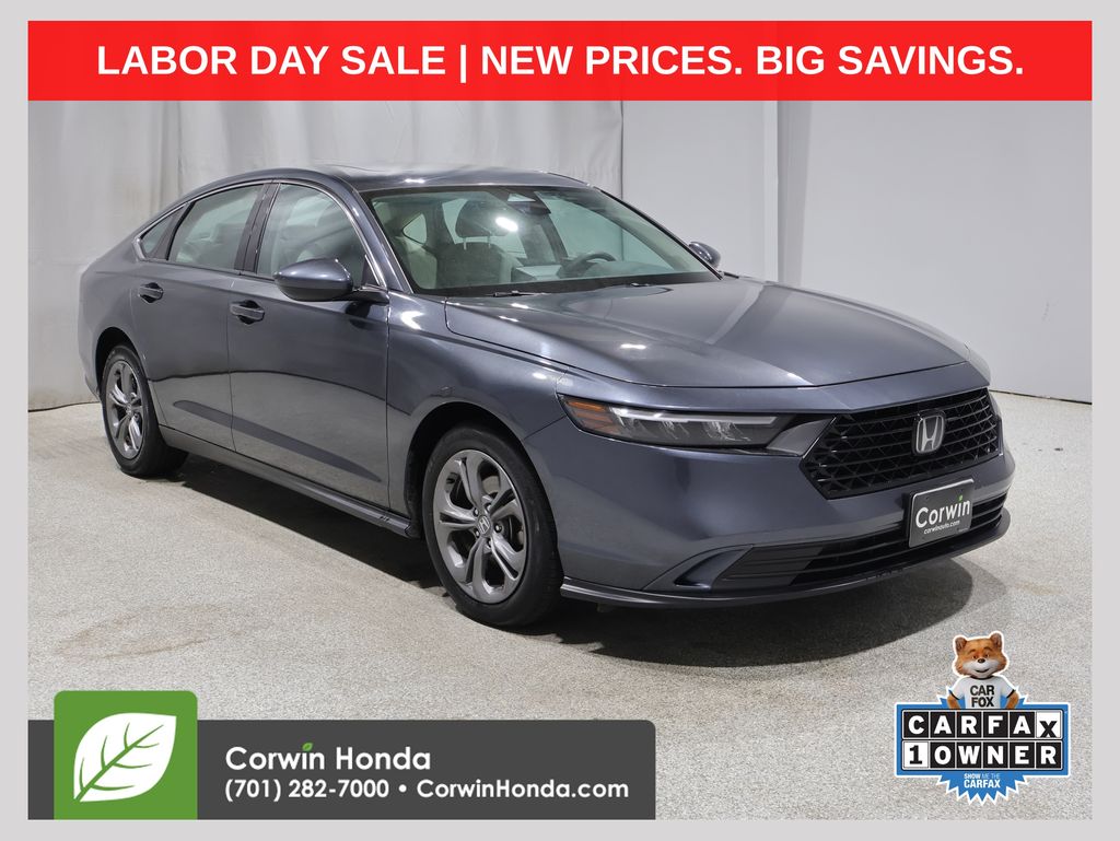 Meteorite Gray Metallic 2024 Honda Accord Sedan Front-Wheel Drive Continuously Variable Transmission