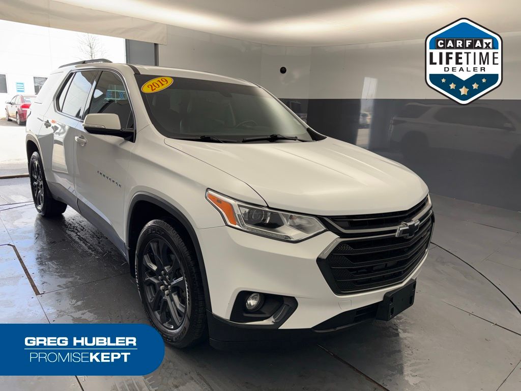 Summit White 2019 Chevrolet Traverse RS AWD SUV / Crossover Four-Wheel Drive 9-Speed Automatic